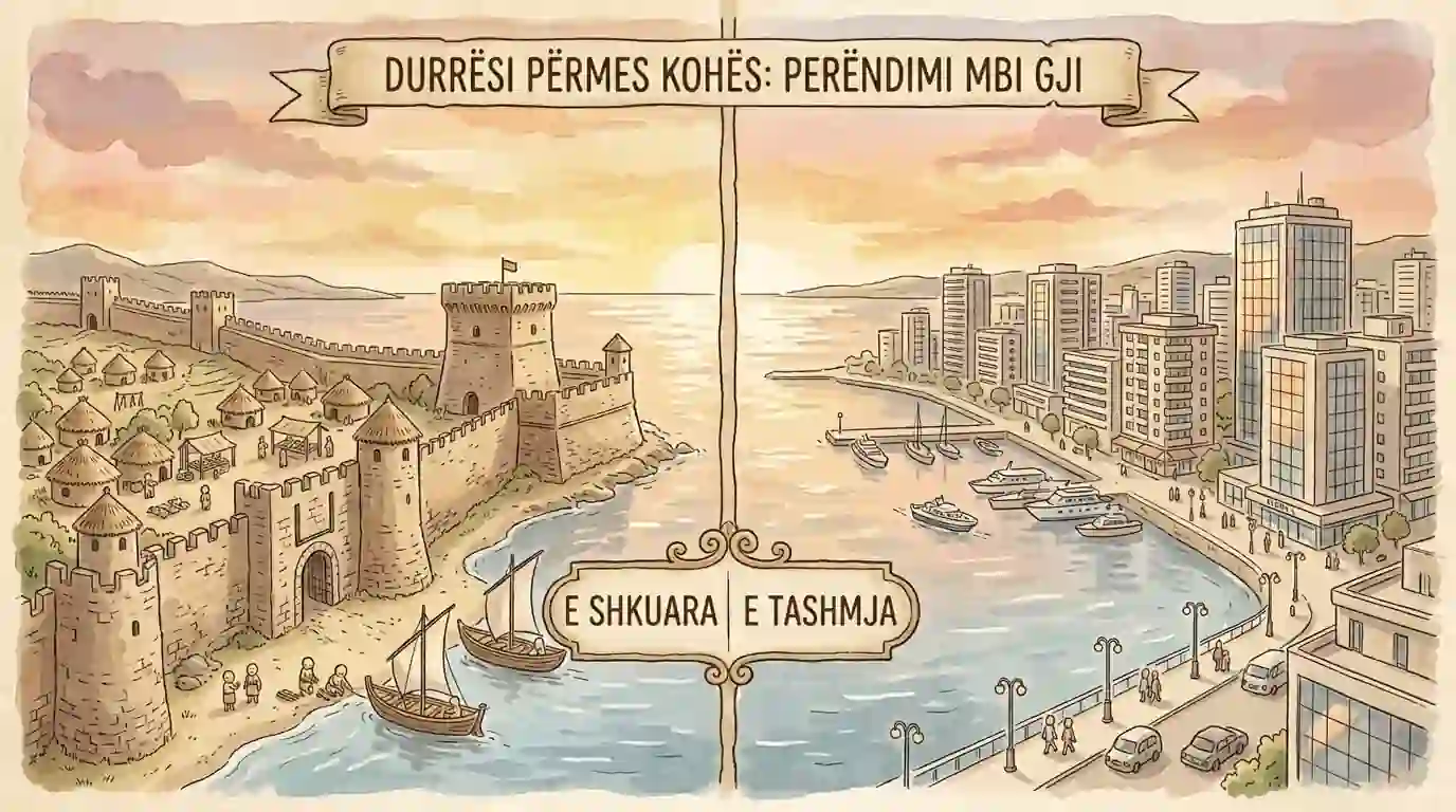 Bregdeti i Durrësit të sotëm ku dikur ngrihej porti antik i Epidamnit