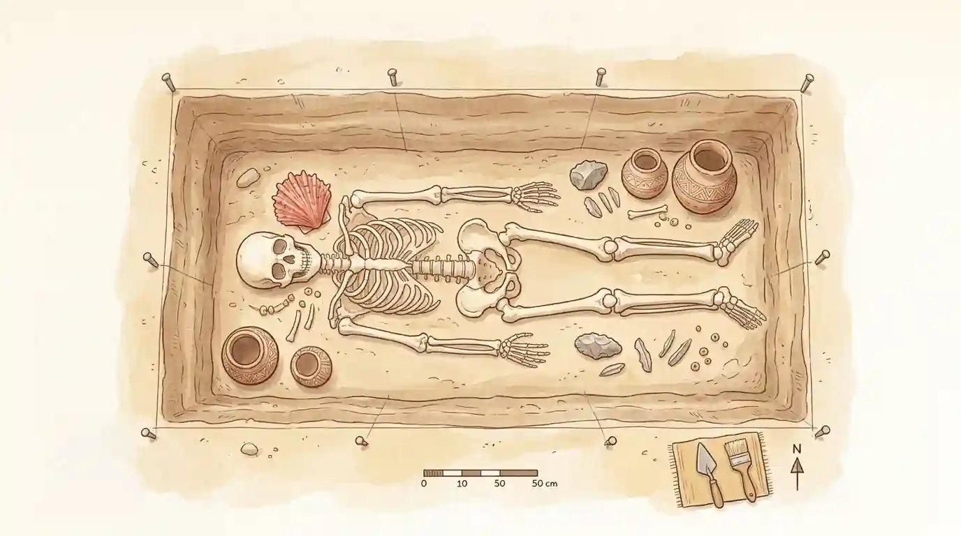 Guaskë Spondylus dhe objekte tregtie në një vendbanim parahistorik ballkanik